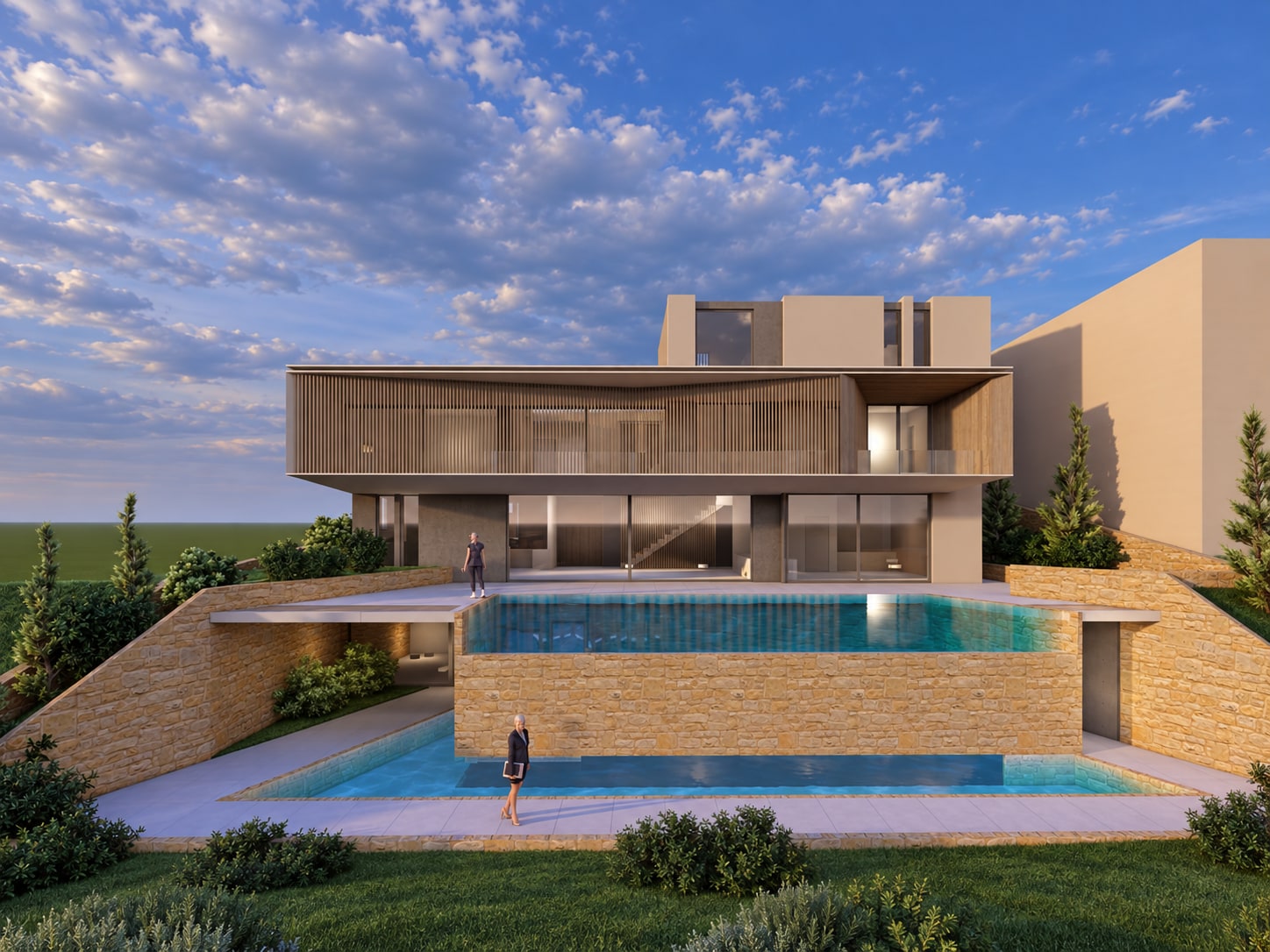 Luxury three-level residence with basement, Voula, 2025
